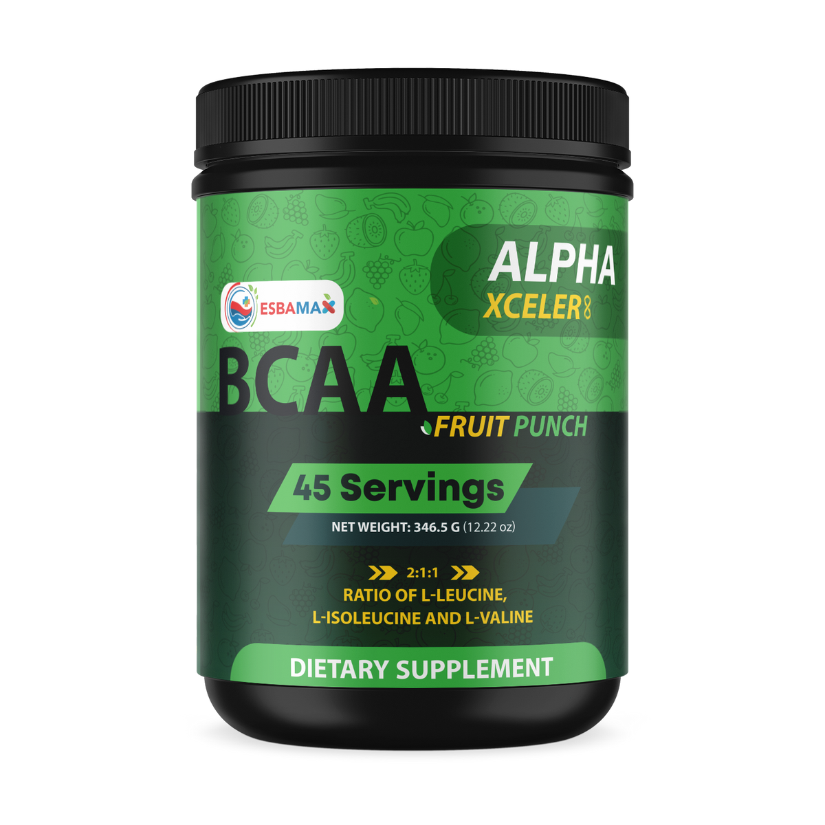 BCAA Energy & Recovery Powder 2:1:1, Amino Acid Supplement - 45 Servings